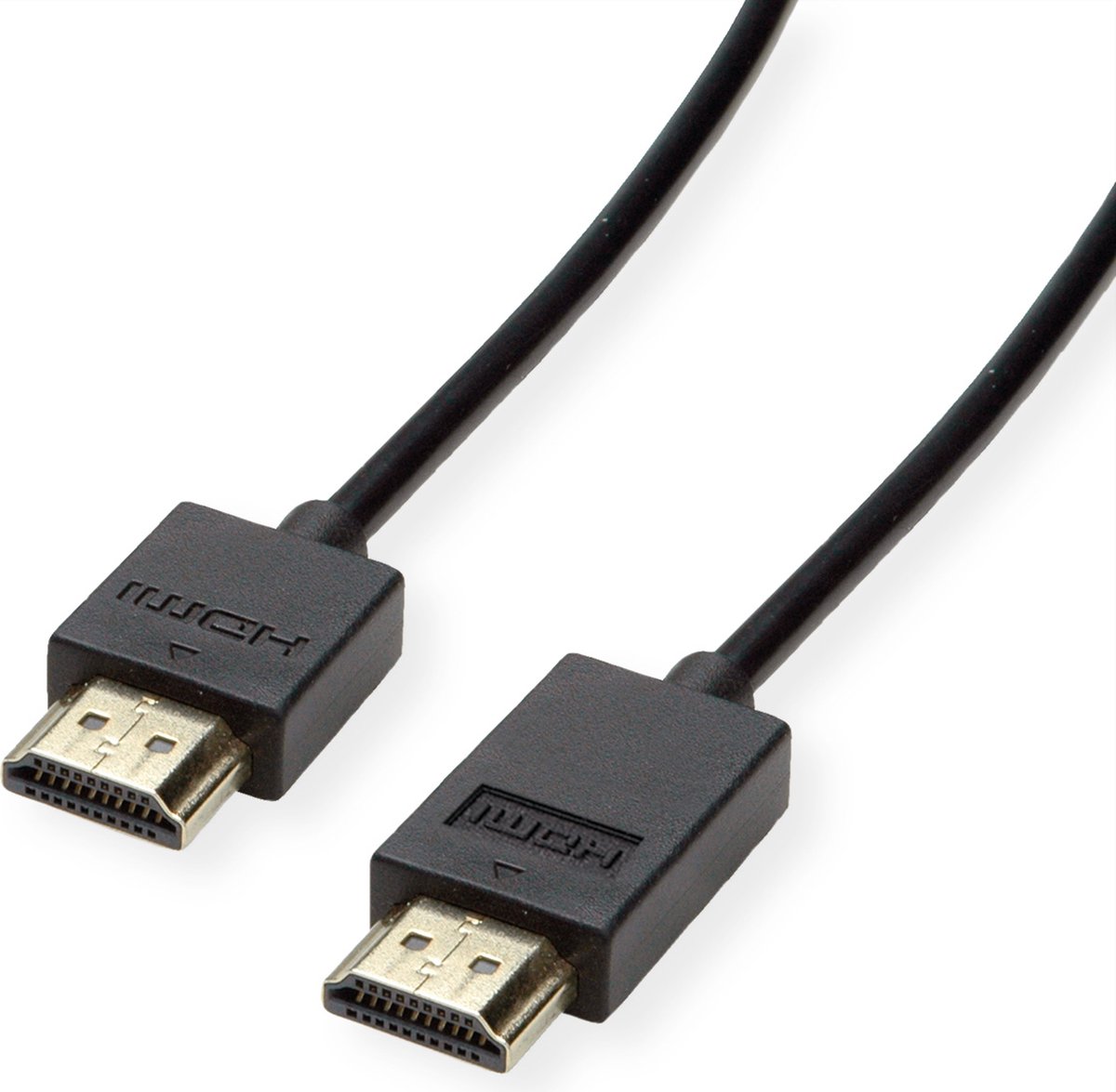 ROLINE 4K HDMI Ultra HD kabel met Ethernet, actief, ST/ST, zwart, 2 m