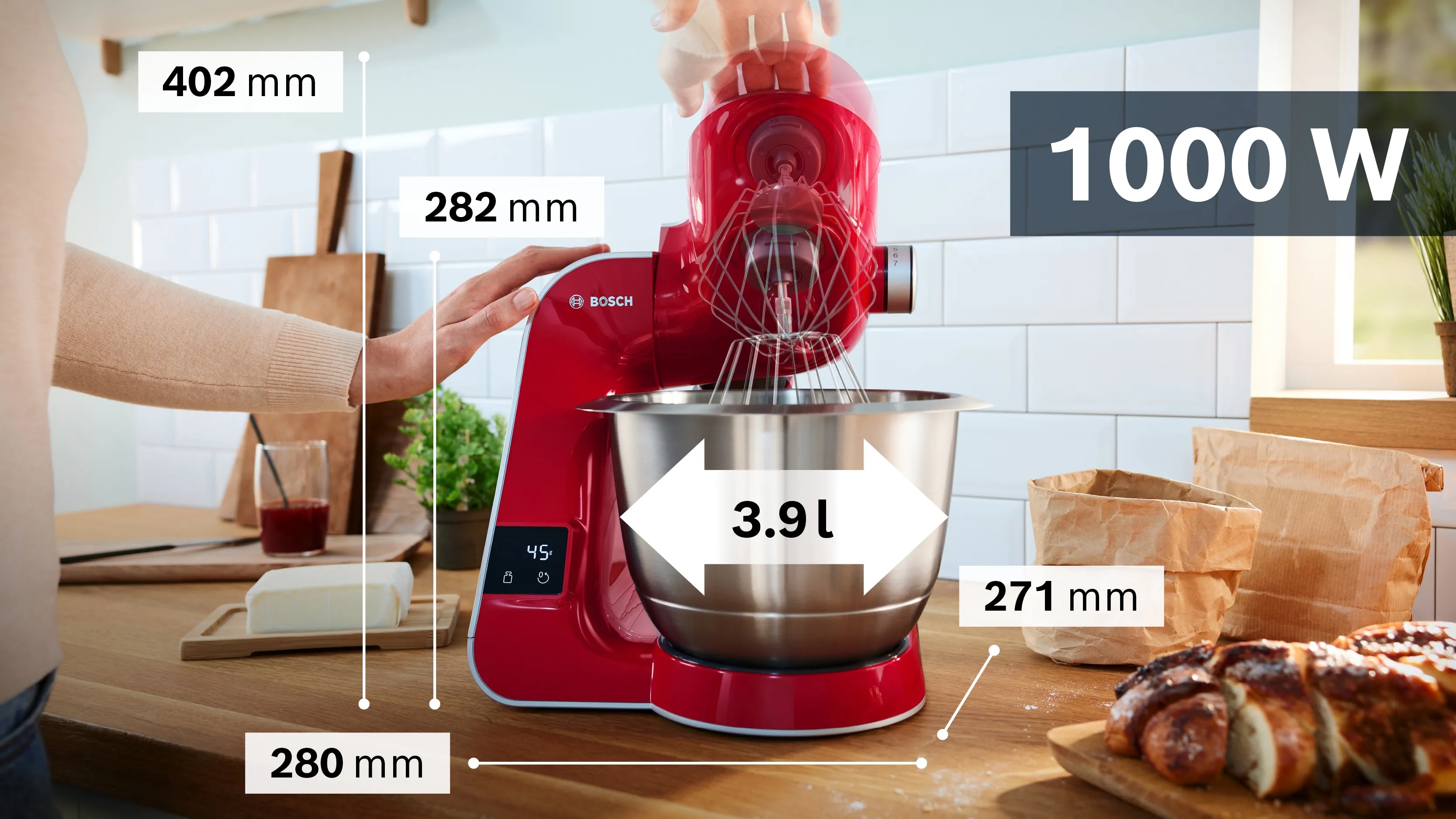 Bosch MUM5X720 Keukenmachine Rood