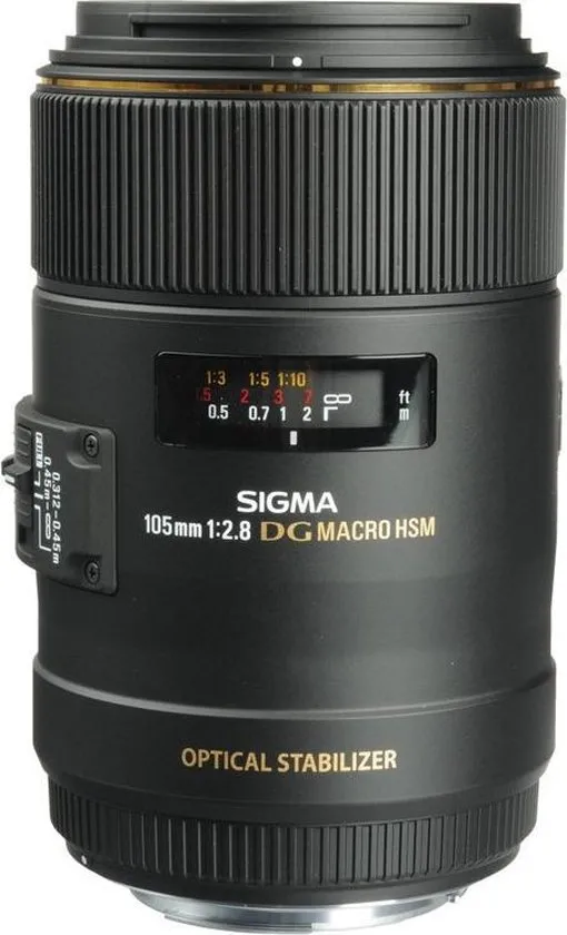 Sigma 105mm F2.8 EX DG OS HSM - Macrolens geschikt voor Canon EF