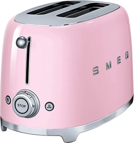 Smeg TSF01PKEU - Broodrooster - Roze