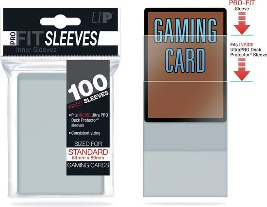 Speelgoed | Kaartspel - Sleeves Pro-Fit Clear Standard C100