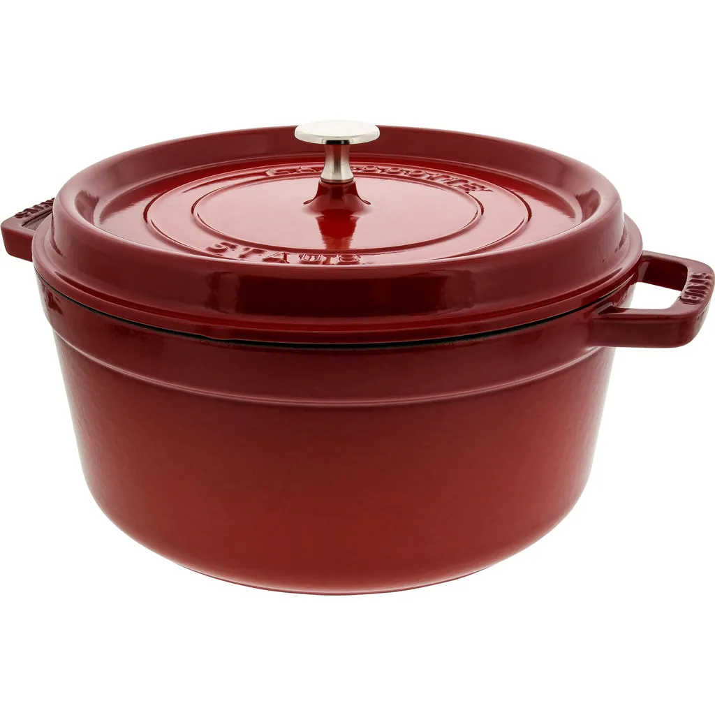 Staub Ronde Stoof-/Braadpan 26 cm Kers