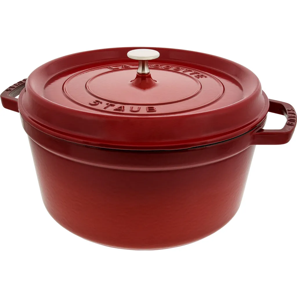 Staub Ronde Stoof-/Braadpan 28 cm Kers