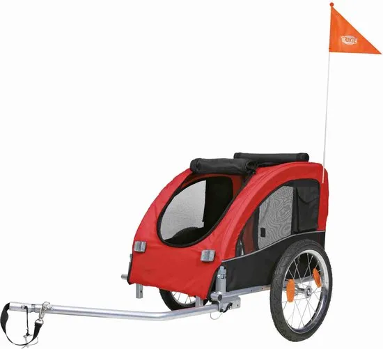 Trixie Hondenfietskar Zwart / Rood - 75X63X68 CM