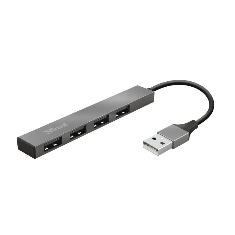 Trust HALYX 4-PORT MINI USB HUB USB Hub Aluminium