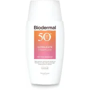 Biodermal Ultralichte Zonnefluide - Zonnebrand met SPF50+ - met hyaluronzuur - Zonnebrand gezicht
