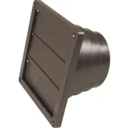 Nedco Ventilatierooster 3 lamellen 160 x 160 mm bruin, type 502302
