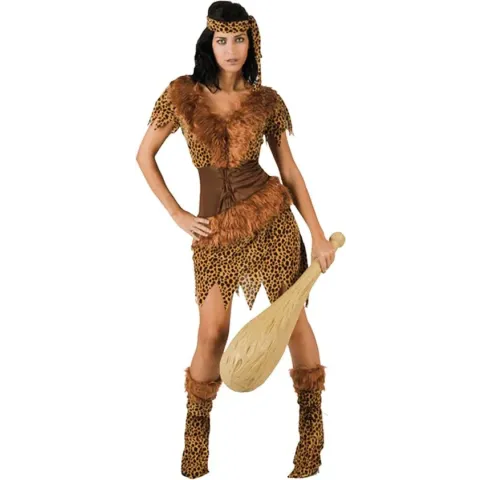 "Holbewoner outfit voor dames  - Verkleedkleding - M/L"