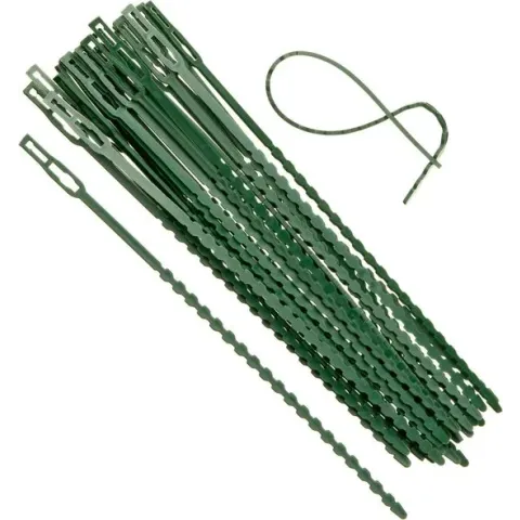 "Universele bindband met rattenstaartsluting groen 11,5cm set a 70 stuks"
