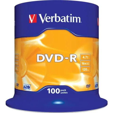"Verbatim DVD-R AZO 4,7GB 16X SP MATT SILVER - Rohling"