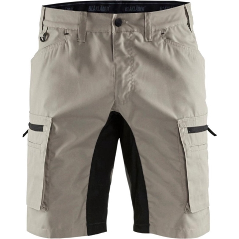 Blåkläder Service short stretch 14491845 | Stone/Zwart | Maat 46 - 7330509535660