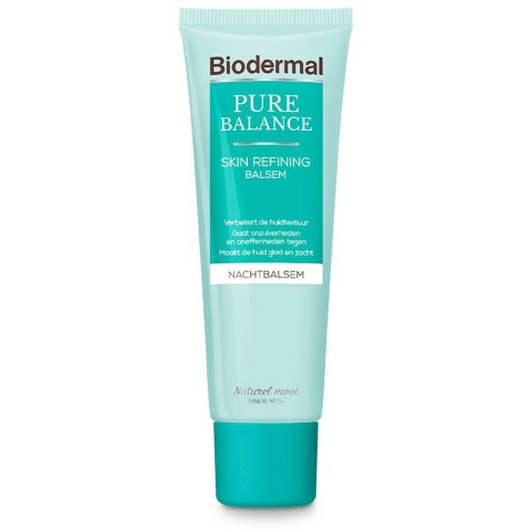 2x Biodermal Pure Balance Nachtbalsem Skin Refining 50 ml