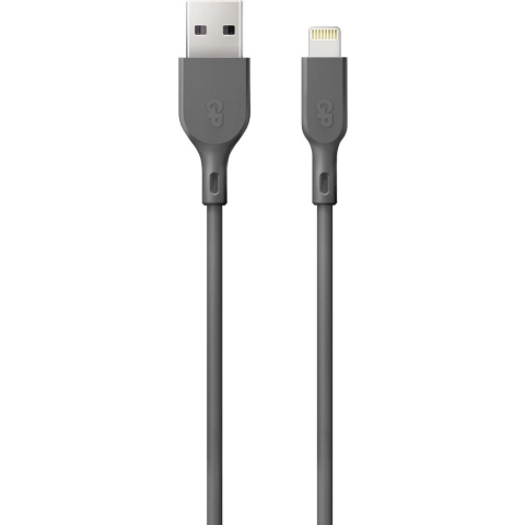 GP USB-laadkabel USB 2.0 USB-A stekker, Apple Lightning stekker 1.00 m Grijs GPCBCl1NGYUSB160