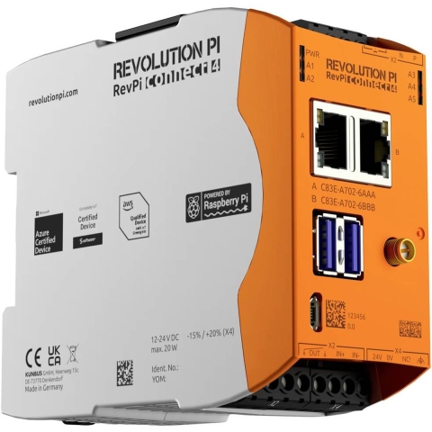 Revolution Pi by Kunbus RevolutionPi Connect 4 PR100380 PLC-uitbreidingsmodule 24 V/DC