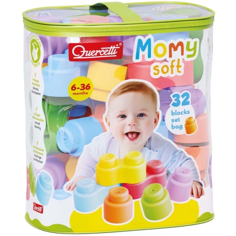 Quercetti Zacht Blokken - 32 stk - Mama Soft - Quercetti - OneSize - Blokken