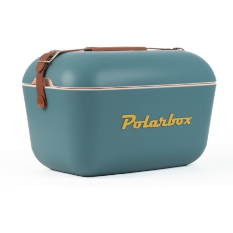 Polarbox Koelbox met Schouderband - Marineblauw Mustard - 12 Liter