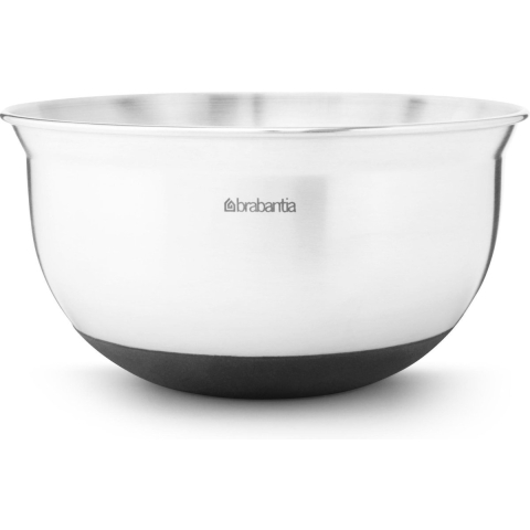 Brabantia Profile Beslagkom - 1,0 l - Matt Steel met Zwart