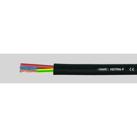 Helukabel 37028 Rubberkabel H07RN-F 3 G 1.5 mm² Zwart 100 m