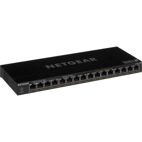 Netgear GS316P - Netwerk Switch - Unmanaged - 16 poorten