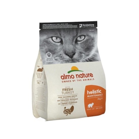 Almo Nature Holistic Droogvoer voor Volwassen Katten - Kalkoen - Holistic Kalkoen - 2kg