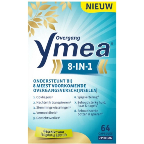 Gratis Verzending: 2x Ymea Overgang 8 in 1 Capsules 64 capsules