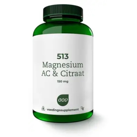 Gratis Verzending: 2x AOV 513 Magnesium AC&Citraat 180 tabletten