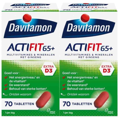 Gratis Verzending: 2x Davitamon Actifit 50+ Omega-3 Visolie 90 capsules