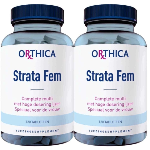 Gratis Verzending: 2x Orthica Strata Fem 120 tabletten