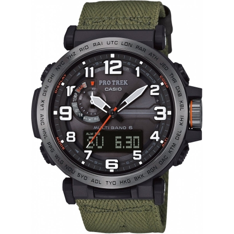 Casio Pro Trek PRW-6600YB-3ER Herenhorloge 51,5 mm - Groen
