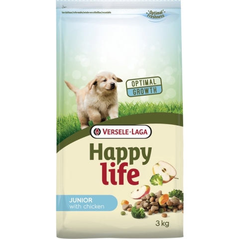 Happy Life Junior Chicken - Hondenvoer - 3 kg