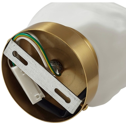 Lindby - Piatra Wandlamp Opaal/Geel Koper