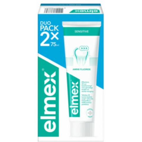 3x Elmex Tandpasta Sensitive Duopack 2 x 75 ml