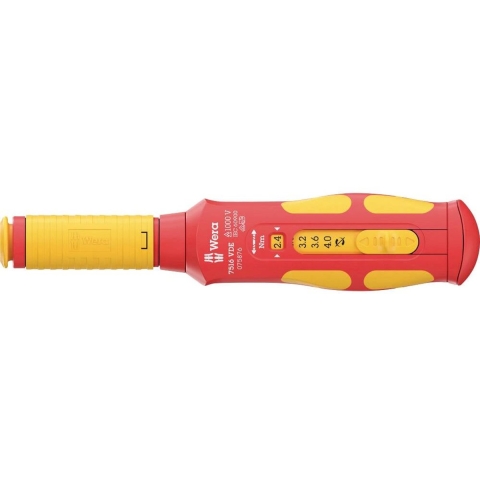 Wera 05075876001 7516 VDE Kraftform Safe-Torque Speed Draaimomentschroevendraaier - 2,4-4,0 Nm