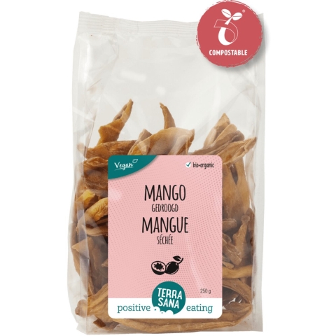 6x Terrasana Mango Reepjes Super 250 gr