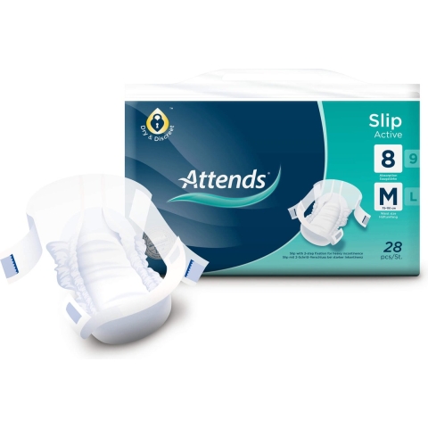 Attends Slip Active 8 M | 28 stuks
