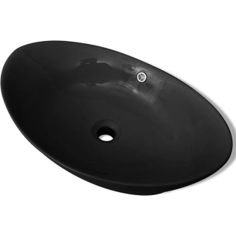 vidaXL-Wastafel-met-overloop-zwart-ovaal-keramiek-59-x-38,5-cm