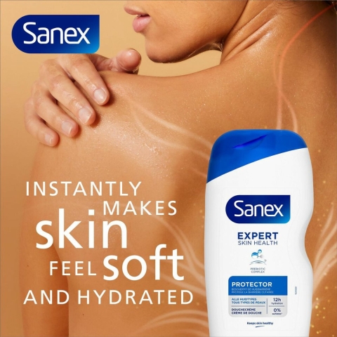 3x Sanex Douchecrème Expert Skin Health Protector 400 ml