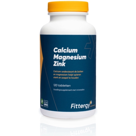 Gratis Verzending: 2x Fittergy Supplements Calcium Magnesium Zink 120 tabletten