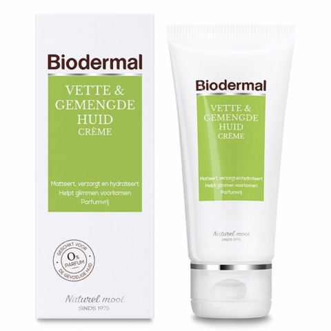 2x Biodermal Gelcrème Vette&Gemengde Huid 50 ml