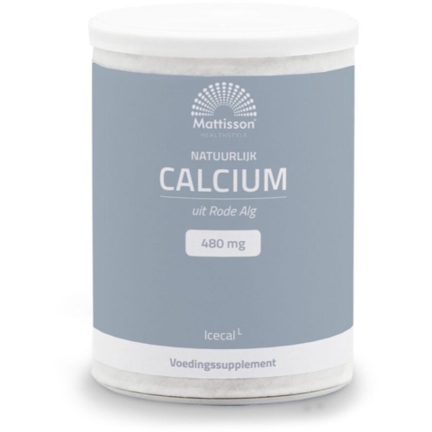 Gratis Verzending: 2x Mattisson Natuurlijk Calcium Icecal 480mg 150 gr