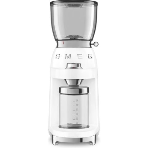 SMEG CGF01WHEU - Elektrische koffiemolen - Wit - 30 maalstanden