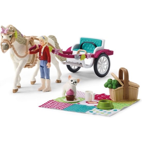 schleich HORSE CLUB Speelfigurenset - Koets voor paardenshow - Kinderspeelgoed voor Jongens en Meisjes - 5 tot 12 jaar - 33 Onderdelen - 42467