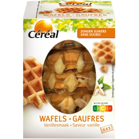 4x Céréal Wafels Vanille 150 gr