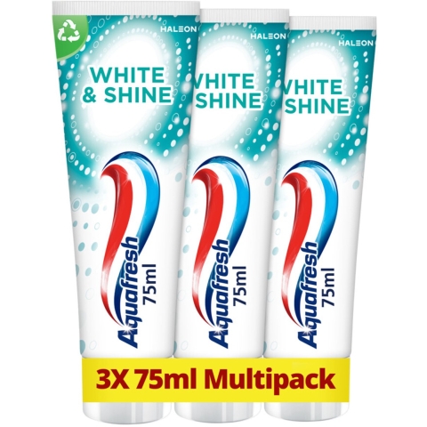 3x Aquafresh Tandpasta White&Shine 3 stuks