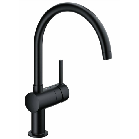 GROHE Minta Keukenkraan mat zwart - C-uitloop - draaibaar