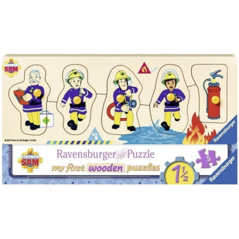 Ravensburger Houten Puzzel Brandweerman Sam 5 Stukjes