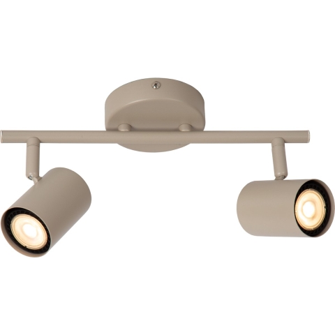 Lucide JOA Plafondspot (Plafondlamp) - 2xGU10 - Taupe