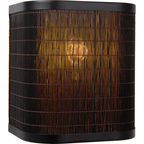 Lucide TAGALOG Wandlamp - 1xE27 - Zwart - Japandi