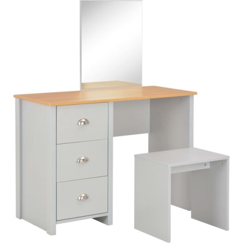 vidaXL-Kaptafel-met-spiegel-en-krukje-104x45x131-cm-grijs