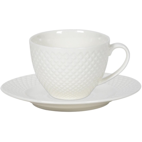 Kop en schotelset Diamond 220ml doos a 6